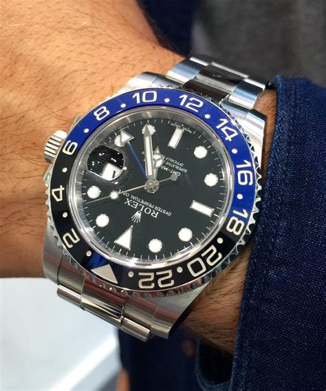 rolex gmt master 2 2018 batman|gmt master 2 black bezel.